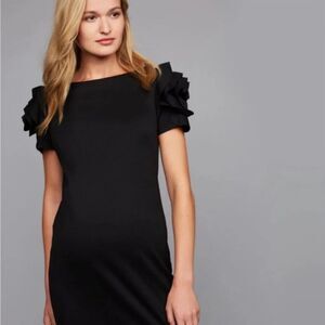 Pietro Brunelli Milano Black Salisburgo Maternity Dress